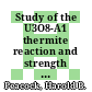 Study of the U3O8-A1 thermite reaction and strength of reactor fuel tubes : a paper proposed for presentation and for publication in the proceedings the international meeting on reduced enrichment for research and test reactors Tokai-mura Japan October 24 - 27, 1983 [E-Book] /