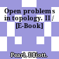 Open problems in topology. II / [E-Book]