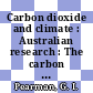 Carbon dioxide and climate : Australian research : The carbon dioxide climate problem: symposium : Canberra, 15.09.80-17.09.80.