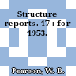 Structure reports. 17 : for 1953.