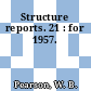 Structure reports. 21 : for 1957.