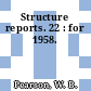 Structure reports. 22 : for 1958.