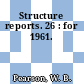 Structure reports. 26 : for 1961.