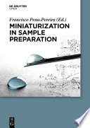 Miniaturization in sample preparation [E-Book] /