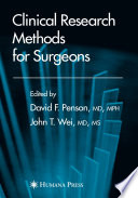 Clinical Research Methods for Surgeons [E-Book] /
