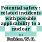 Potential safety : related incidents with possible applicability to a nuclear fuel reprocessing plant : [E-Book]