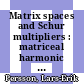 Matrix spaces and Schur multipliers : matriceal harmonic analysis [E-Book] /
