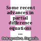 Some recent advances in partial difference equations / [E-Book]