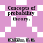 Concepts of probability theory.