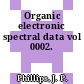 Organic electronic spectral data vol 0002.