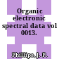 Organic electronic spectral data vol 0013.