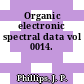 Organic electronic spectral data vol 0014.