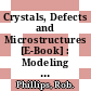 Crystals, Defects and Microstructures [E-Book] : Modeling Across Scales /