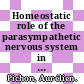 Homeostatic role of the parasympathetic nervous system in human behavior / [E-Book]