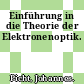 Einführung in die Theorie der Elektronenoptik.