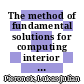 The method of fundamental solutions for computing interior transmission eigenvalues /