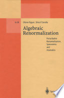Algebraic Renormalization [E-Book] : Perturbative Renormalization, Symmetries and Anomalies /
