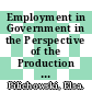 Employment in Government in the Perspective of the Production Costs of Goods and Services in the Public Domain [E-Book] /