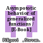 Asympototic behavior of generalized functions / [E-Book]