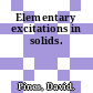 Elementary excitations in solids.