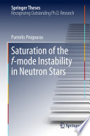 Saturation of the f-mode Instability in Neutron Stars [E-Book] /