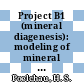 Project B1 (mineral diagenesis): modeling of mineral diagenesis in relation to oil migration, reservoir rock properties and the formation of sedimentary ores : Final report.