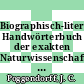 Biographisch-literarisches Handwörterbuch der exakten Naturwissenschaften. 7B,2. C - E : Berichtsjahre 1932 bis 1962.