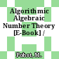Algorithmic Algebraic Number Theory [E-Book] /