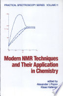 Modern NMR techniques and their application in chemistry.