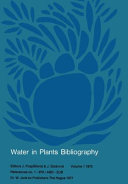 Water in plants bibliography. 1 : references no 1-979 / Abd - Zub.
