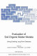 Evaluation of soil organic matter models : using existing long term datasets /