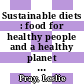 Sustainable diets : food for healthy people and a healthy planet : workshop summary [E-Book] /