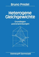Heterogene Gleichgewichte : Grundlagen und Anwendungen /