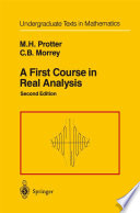 A first course in real analysis [E-Book] /