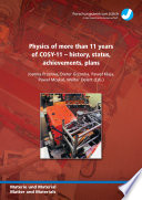 Physics of more than 11 years of COSY-11 - history, status, achievements, plans /