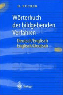 Wörterbuch der bildgebenden Verfahren : deutsch / englisch, English / German /