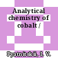 Analytical chemistry of cobalt /