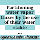 Partitioning water vapor fluxes by the use of their water stable isotopologues : from the lab to the field /