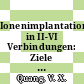 Ionenimplantation in II-VI Verbindungen: Ziele und Besonderheiten.