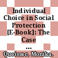 Individual Choice in Social Protection [E-Book]: The Case of Swiss Pensions /