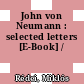 John von Neumann : selected letters [E-Book] /