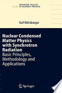Nuclear condensed matter physics with synchrotron radiation : basic principles, methodology and applications /