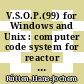 V.S.O.P.(99) for Windows and Unix : computer code system for reactor physics and fuel cycle simulation [E-Book] /