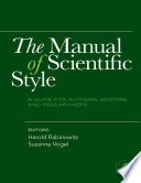 The manual of scientific style [E-Book] : a guide for authors, editors, and researchers /