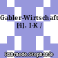 Gabler-Wirtschafts-Lexikon. [4]. I-K /