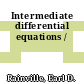 Intermediate differential equations /