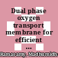 Dual phase oxygen transport membrane for efficient oxyfuel combustion /