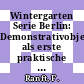 Wintergarten Serie Berlin: Demonstrativobjekt als erste praktische Anwendung eines Baukastensystems zur nachträglichen Installation von Wintergärten an bestehende mehrgeschossige Gebäude.
