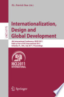 Internationalization, Design and Global Development [E-Book] : 4th International Conference, IDGD 2011, Held as part of HCI International 2011, Orlando, FL, USA, July 9-14, 2011. Proceedings /