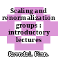 Scaling and renormalization groups : introductory lectures /
